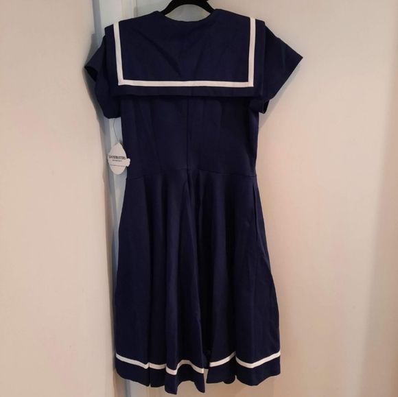 Vixen by Micheline Pitt Ghostbusters™ Stay Puft Sailor Swing Dress, Size XL NWT - Picture 4 of 8